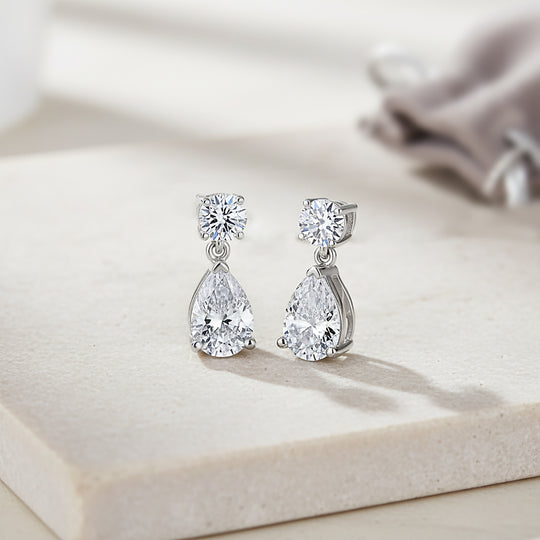 LUXURIANT DIAMOND - Lab Grown Diamant VS-EF SGL zertifiziert Ohrringe 950 Platin ca. 2.00 ct