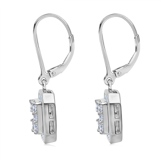 LUXURIANT DIAMOND - Lab Grown Diamant SI-GH Ohrringe 925 Silber Rhodiniert ca. 2,00 ct.