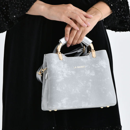 LA MAREY Satchel Tasche mit Reißverschlussfächern und verstellbarem Schulterriemen 25 x 20 x 11 cm Khaki