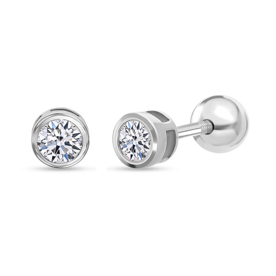LUXURIANT DIAMOND - Lab Grown Diamant SI-GH Ohrringe 925 Silber Rhodiniert ca. 0.33 ct