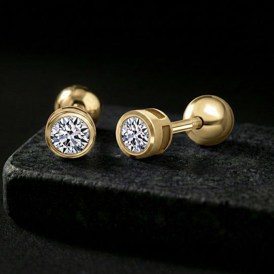 LUXURIANT DIAMOND - Lab Grown Diamant SI-GH Ohrringe 925 Silber Rhodiniert ca. 0.33 ct