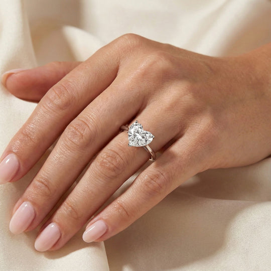 LUXURIANT DIAMOND - Lab Grown Diamant VS-EF IGI zertifiziert Ring 950 Platin (Größe 20.00) ca. 3.00 ct