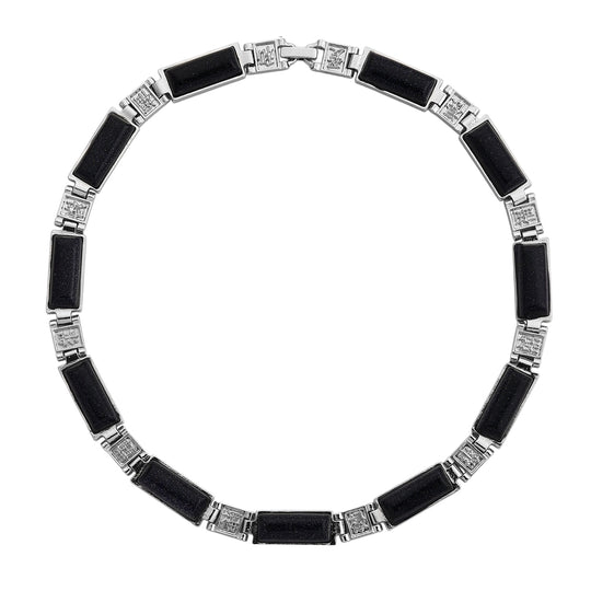 Blauer Sandstein Halskette ca. 40.5 cm Reine Legierung ca. 50.00 ct
