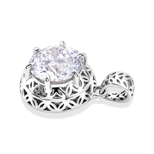 D'Joy Moissanit Anhänger 925 Silber rhodiniert ca. 2.23 ct