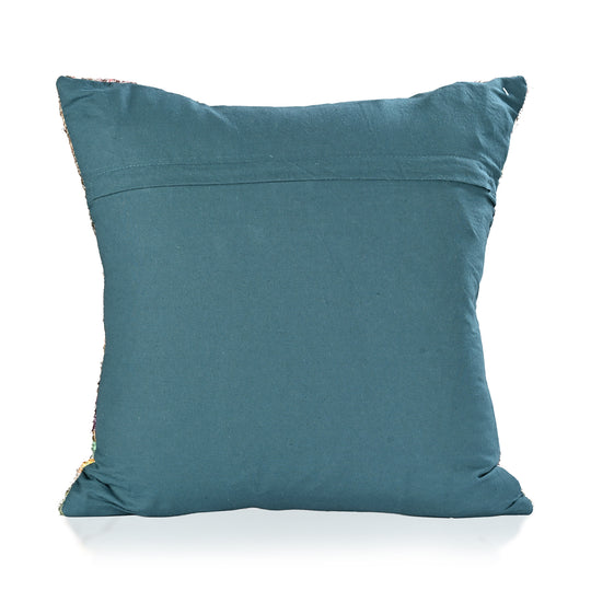 Digital bedruckter Kissenbezug mit Pfauenmotiv Baumwoll-Polyester-Mischgewebe, 45x45cm, Mehrfarbig
