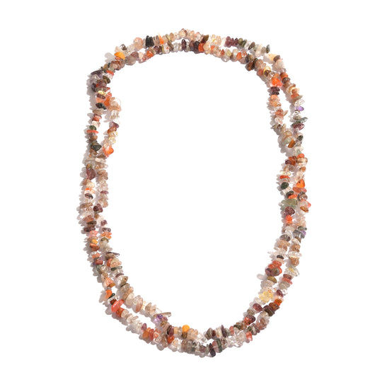 Mehrfarbiger Rutilquarz Halskette 142 cm ca. 567.10 ct