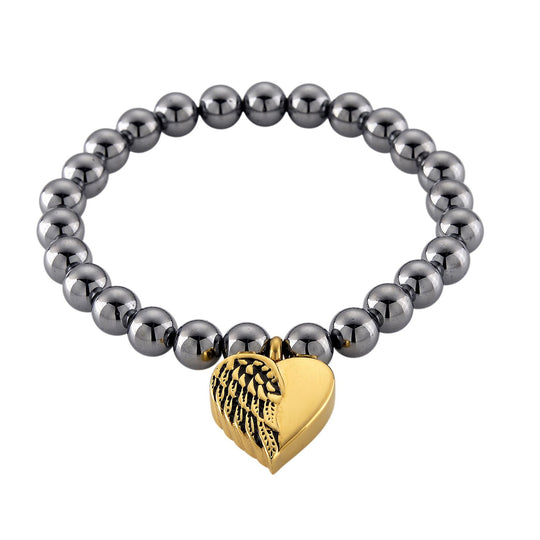 Terahertz Armband ca. Flexibles cm 316L Edelstahl gelb vergoldet ca. 80.00 ct
