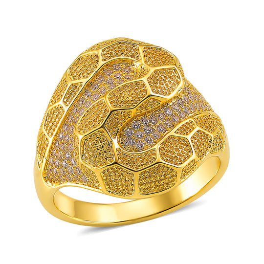 Weißer Zirkonia Ring Nickelfreies Messing (Größe 18.25)