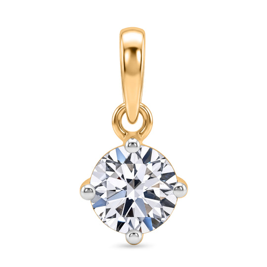 LUXURIANT SI-GH Labor Diamant Anhänger in 375 Weißgold - 0,50 ct.