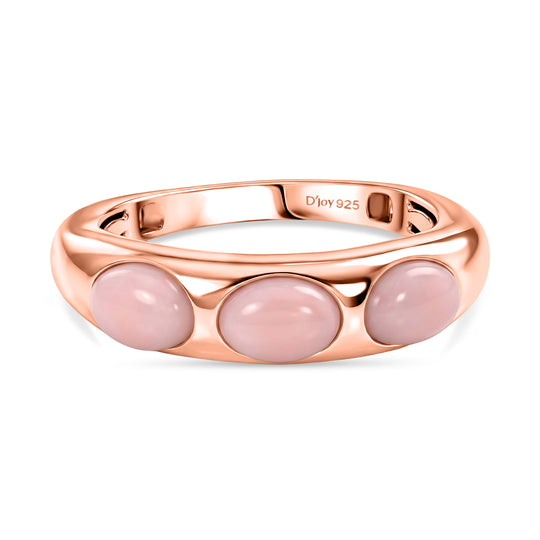 D'Joy AA Rosa Opal Ring 925 Silber 750 rosévergoldet (Größe 20.00) ca. 1,26 ct