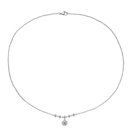 EVER TRUE Moissanit Halskette ca. 50 cm 316L Edelstahl ca. 1.39 ct