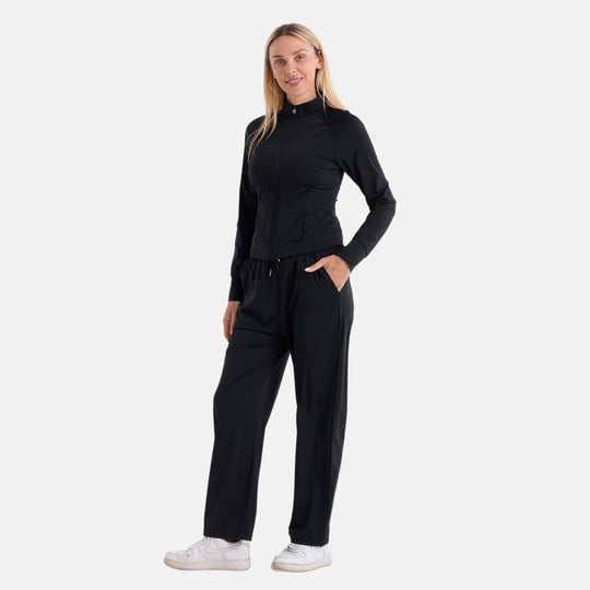 LA MAREY Kühlendes Softkomfort Jacke, UV Schutz, EU 42-44 (L), Weiß