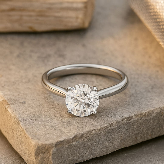 LUXURIANT IGI zertifizierter VS-E Labor Diamant Ring (Größe 18) in 950 Platin - 2 ct.