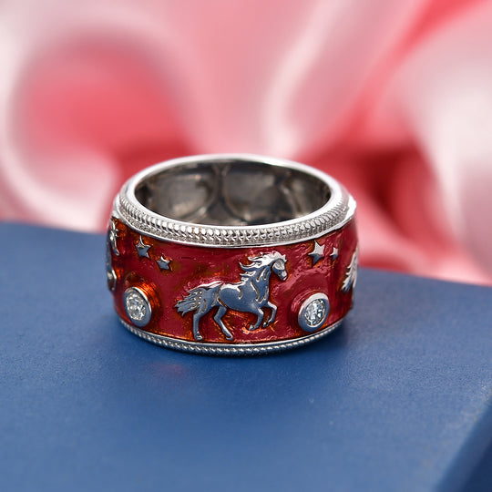 LUXURIANT DIAMOND - Lab Grown Diamant SI-GH Ring 925 Silber rhodiniert (Größe 20.00) (10-15 Werktage Lieferzeit)