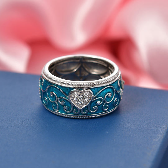 LUXURIANT DIAMOND - Lab Grown Diamant SI-GH Ring 925 Silber Rhodiniert (Größe 21.00) ca. 0,25 ct