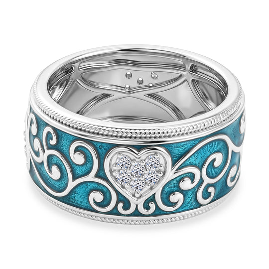 LUXURIANT DIAMOND - Lab Grown Diamant SI-GH Ring 925 Silber Rhodiniert (Größe 21.00) ca. 0,25 ct