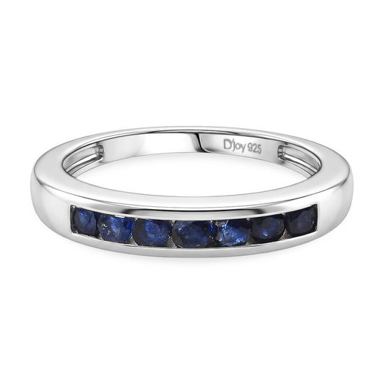 D'Joy AA Masoala Saphir (Fissure gefüllt) Ring 925 Silber Antik-silber-Plattierung (Größe 21.00) ca. 0,81 ct