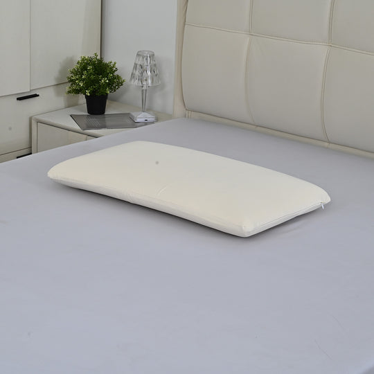 LIVMORE Memory-Foam-Kissen mit kühlendem Bezug, Reißverschluss, Zitrone