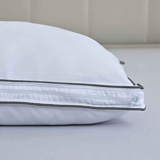 LIVMORE Kopfkissen, 250gsm Polyesterfüllung, 50x75cm, Silber