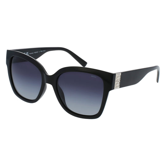 SOLE & LUCE - Swiss Eyewear, Polarized UV 400 Schutz Sonnenbrille, Schwarz,Silber