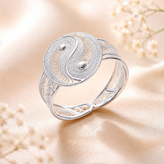 Royal Bali Tarakashi 925 Silber Ring (Größe 20.00)