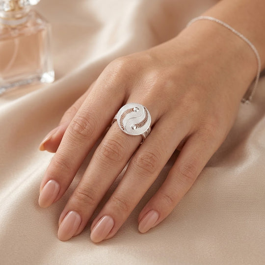 Royal Bali Tarakashi 925 Silber Ring (Größe 20.00)
