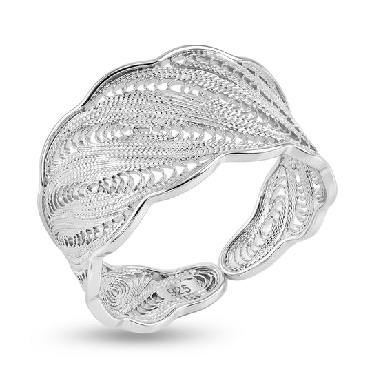 Royal Bali Tarakashi 925 Silber Ring (Größe 16.00) ca. 2,63g