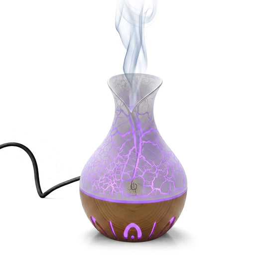 LIVMORE Luftbefeuchter und Aromadiffusor mit 7 ätherischen Ölen, LED Farbwechsel, 200 ml, Kaffee