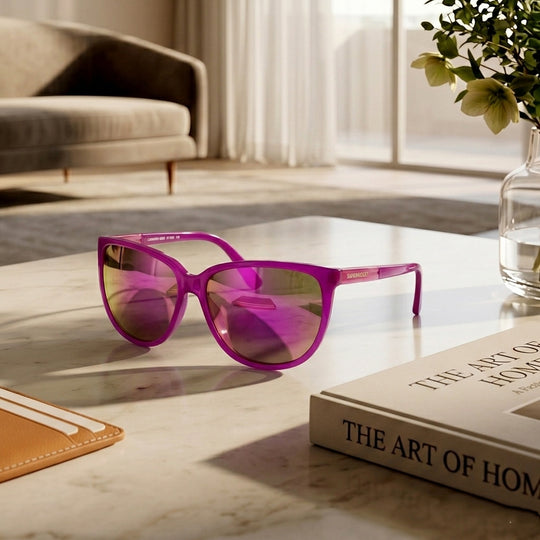 PORSCHE Design - Made in Italy - Designer Sonnenbrille mit Etui UV400, Viola