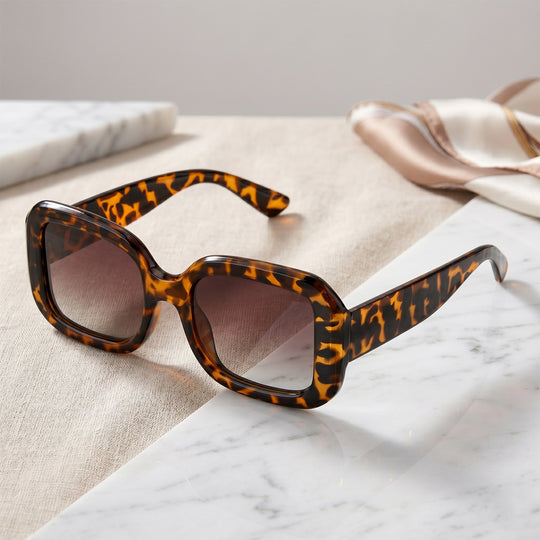 LA MAREY Sonnenbrille mit polarisierten Komfortgläsern, UV400 Schutz, Teefarben