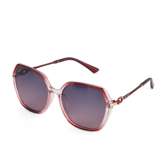 LA MAREY Sonnenbrille UV400 mit polarisierten Gläsern leichter Rahmen 14,5 x 15 cm Lila