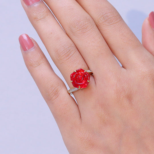 GP Whispers of Murano Kollektion - Kanchanaburi Blauer Saphir Ring 925 Silber 750 Gelbgold vermeil (Größe 19.00) 4.06 ct