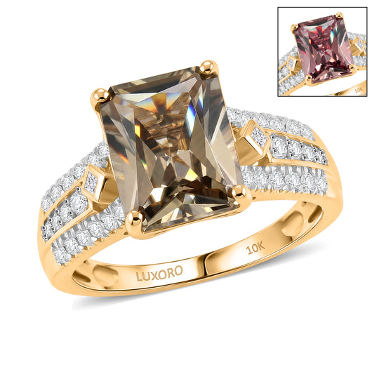 LUXORO AAA Turkizit, Weißer Diamant Ring 417 Gold (Größe 17.00) (10-16 Werktage Lieferzeit) ca. 3,86 ct