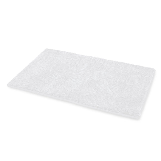 LIVMORE Wolkenweiche Baumwoll-Badematte mit Memory-Schaum und rutschhemmender Unterseite, 55x85cm, Marineblau