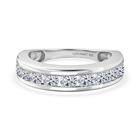 LUXURIANT DIAMOND - Lab Grown Diamant SI-GH Ring 925 Silber Rhodiniert (Größe 18.00) ca. 2.00 ct