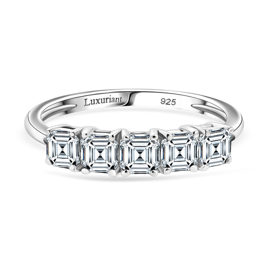 LUXURIANT DIAMOND - Lab Grown Diamant VS-EF Ring 925 Silber Rhodiniert (Größe 19.00) ca. 1.00 ct