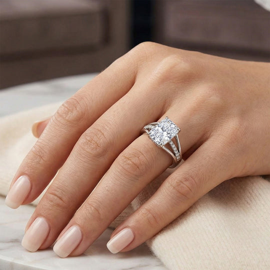 LUXURIANT DIAMOND - Lab Grown Diamant VS-EF Ring 925 Silber Rhodiniert (Größe 18.00) ca. 2.20 ct