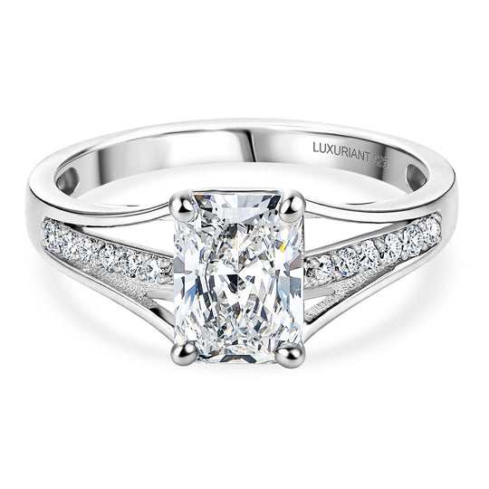 LUXURIANT DIAMOND - Lab Grown Diamant VS-EF Ring 925 Silber Rhodiniert (Größe 18.00) ca. 2.20 ct