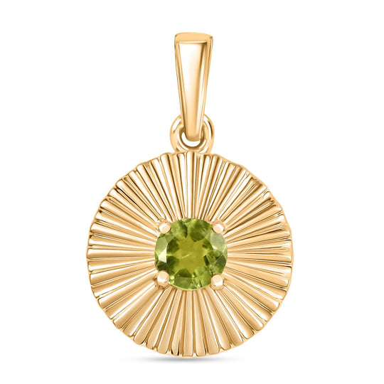 Peridot Anhänger und Ohrringe