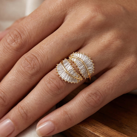 Weißer Zirkonia Ring Nickelfreies Messing Flexibles (Größe 17.00-18.00)