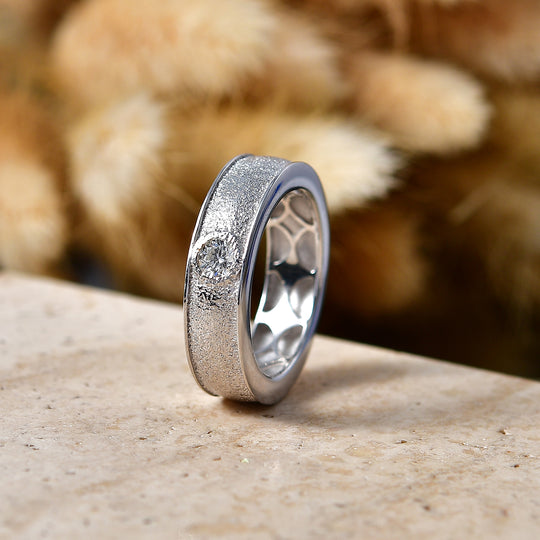 LUXURIANT DIAMOND - Lab Grown Diamant SI-GH Ring 925 Silber Rhodiniert (Größe 17.00) ca. 0,20 ct