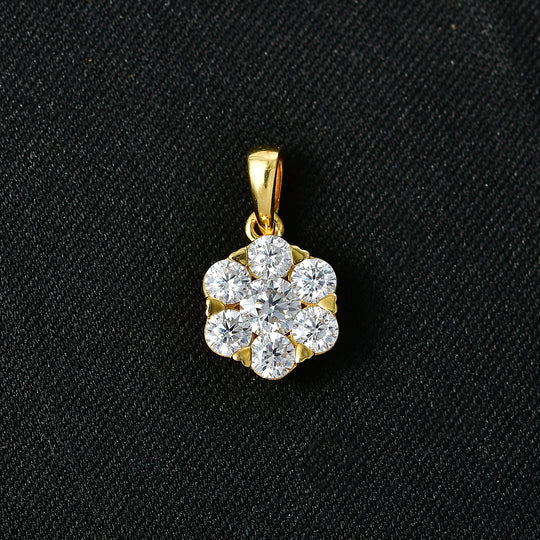 D'Joy Moissanit Anhänger 925 Silber 750 Vergoldet ca. 1.19 ct