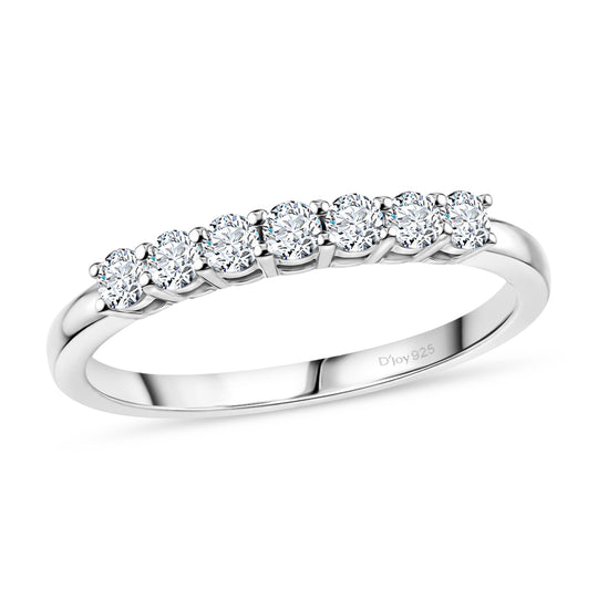LUXURIANT DIAMOND- Lab Grown Diamant GH Ring 925 Silber Rhodiniert, 10-15 Werktage Lieferzeit (Größe 17.00) ca. 0.25 ct