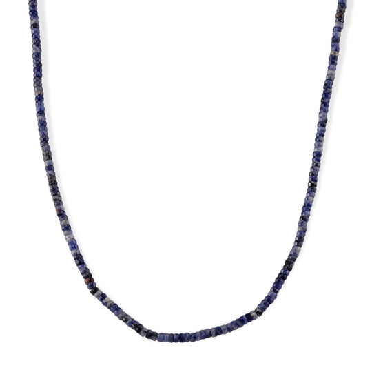 Blauer Sodalith Halskette ca. 45 cm 316L Edelstahl ca. 65.00 ct