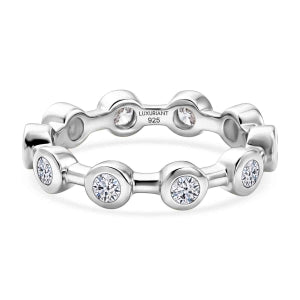 LUXURIANT DIAMOND - Lab Grown Diamant SI-GH Ring 925 Silber Rhodiniert (Größe 20.00) ca. 1.13 ct