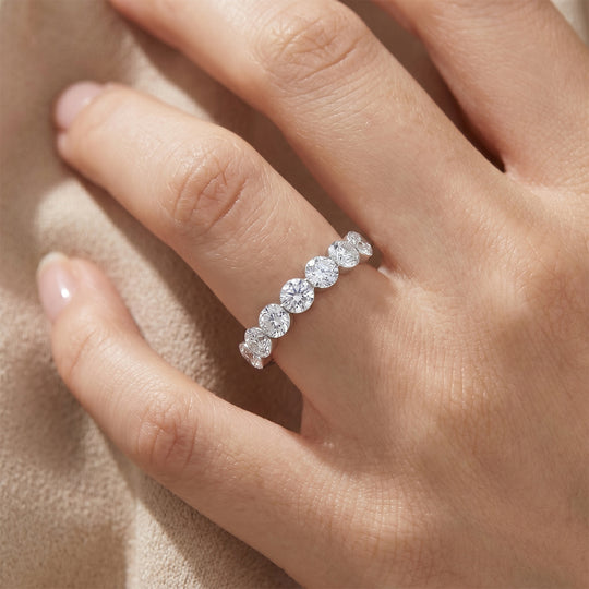 LUXURIANT DIAMOND - Lab Grown Diamant SI-GH Ring 925 Silber Rhodiniert (Größe 17.00) ca. 2,00 ct