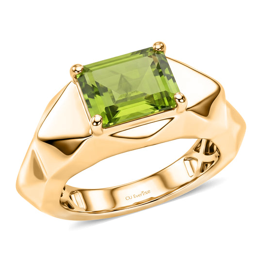 EVER TRUE AA Natürlicher Peridot Ring 950 Kupfer (Größe 20.00) ca. 2.44 ct