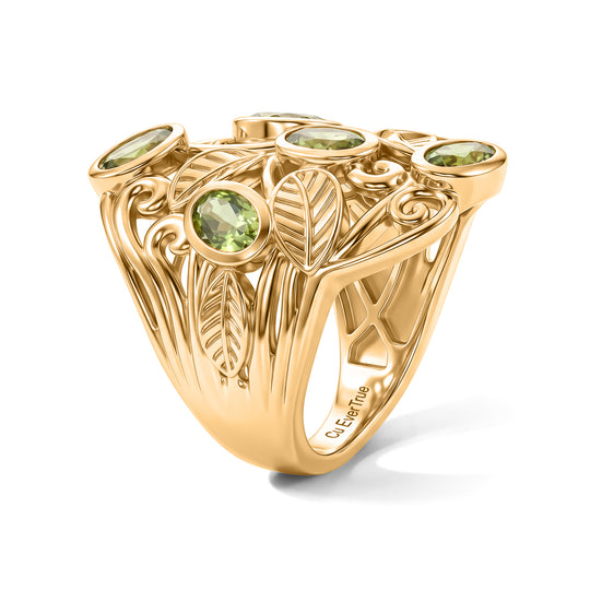 EVER TRUE Peridot Ring 950 Kupfer (Größe 21.00) ca. 2,90 ct