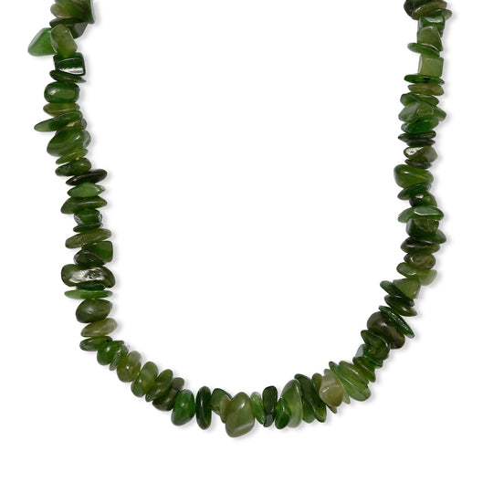 Nephrit Halskette 70 cm ca. 355.00 ct