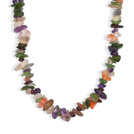 Mehrfarbig Edelsteine Halskette 70 cm ca. 265.00 ct